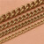 清笒黄铜链条 铜财布链 养牛链防盗铜链铜链手链裤链包包配链 1.4*5.5*7.5mm(50厘米)