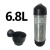 碳纤维气瓶保护套3L高压气罐防撞9L皮碗橡胶潜水6.8L气瓶套保护壳 3L