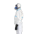 汉盾 HD-BP616 防粉尘防液体飞溅白色带帽连体式防护服 不含面罩 胶条型 XXXL码