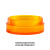 信号灯盖子AD16-22DS指示灯附件配件帽子透明外盖内盖底盖 黄色/单独外盖/外径28mm