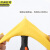 京洲实邦 黄色 M 防水橡胶乳胶手套薄款JZSB-9145