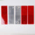朋安 车身反光贴 红白反光板塑料反光条反射器货车反光片标识贴 有孔40片（红白各20片）