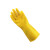 出极 乳胶手套 清洁手套 防伤手 劳保手套 一件价 黄色 10双/件 L