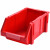 纳仕徳 C1# 加厚组立式零件盒 斜口螺丝收纳盒 货架整理箱 五金元件盒零件盒工具盒 红色610x410x225