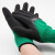 鸣固乳胶尼龙手套-浸掌发泡手套【一双】（黑绿色） 手套-浸掌发泡手套【48双】（黑绿色）