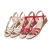 西马驼（XIMATUO）平底凉拖鞋女夏新款百搭妈妈鞋舒适防滑软底水钻波西米亚坡跟拖鞋 红色 35