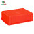 齐鲁安然 加厚塑料周转箱 零件盒 螺丝盒 电子元器件分类盒 养殖盘【红色 X3#小方盒】255*170*75mm