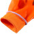 山都澳 劳保手套 浸胶涂层 防水耐磨 施工 防护手套 橘色 SD-545橘色（6副） 均码
