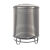 定制304不锈钢水箱立式加厚储水桶太阳能楼顶厨房储水罐酒罐 适用 加厚1吨直径90*160CM