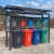 户外垃圾分类亭收集亭定制不锈钢小区回收站投放站棚智能垃圾房箱 现货八桶位价格