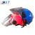 海安特（HAT）HAT-701 骑行运动头盔 ABS材质 硬化防晒高清遮阳镜片 通用摩托电瓶车安全帽 粉色 个