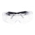 霍尼韦尔 /Honeywell 100005 护目镜防护眼镜黑色镜框透明镜片 耐刮擦款 1副装