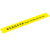 海斯迪克 HK-811 地面标识贴(2张) 温馨提示贴纸 耐磨地贴 黄10*100cm