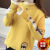 YGRP加绒毛衣新款秋冬季女装学生韩版宽松保暖衣服针织打底衫上 黄色 s