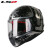 LS2摩托车头盔男女重机车安全帽高清全盔头灰四季跑盔个性FF353 黑灰谍网 XL（57-58cm）