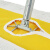 兰诗（LAUTEE）GJ-0128 螺丝扣款大号钢杆尘推 商用酒店物业平板拖把 黄色-90厘米