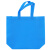 玛仕福 无纺布手提袋 广告礼品包装袋 蓝色横版小号35*25*10cm