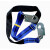 电工安全带配件围杆带加厚耐磨抱杆带电力护套蓝色保险带腰部保护带 蓝色护套围杆带