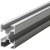 屹选工品 4C铝型材桥架 铝合金走线架 梯式走线架 布线架（标准型）500mm宽 单位：米