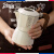 Bincoobincoo双阀咖啡摩卡壶煮意式浓缩高温萃取家用冰美式拿铁咖啡器具 白色-2人份+滤纸