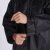 螺客岩（Locroyon）成人雨衣  带反光条防风防雨男女电动车执勤路政劳保雨衣 LKY-6230 黑色单层长风衣 L