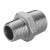 海斯迪克 304不锈钢异径外丝直接变径大小接头 1/2*1/4（3个起售）