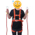 吉斯迈瑞 安全带 安全绳高空作业绳 高空作业安全带 电工保险带 2米全身双小钩