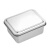 提拉米苏托盘器皿专用容器304不锈钢方盘长方形带盖铁盒平底盘子 砂光40*31*5.8cm