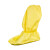 大杨713隔离防护鞋套 黄色 100双 一次性加厚防尘长筒透气隔离防滑鞋套 均码 定制
