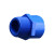 联塑（LESSO）外丝直接头(PVC-U给水配件)蓝色 dn32XR1＂