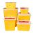 一次性锐器盒圆形锐器桶方形废物盒垃圾桶针筒黄色利器盒 1个圆形6.5L