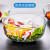 Ocean泰国进口玻璃碗玻璃创意透明沙拉碗汤碗泡面碗微波炉米饭碗套装 直径18cm 单只【面碗】
