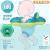 欧培（OPEN-BABY）婴儿游泳圈坐圈 坐式救生圈0-3-6岁儿童加厚防侧翻座兜可拆卸 L码