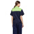 稳斯坦 WST536 短袖工作服套装 男女工作服 工人劳保服 汽修工程服 绿+藏青 套装XL