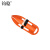 钧稳 加厚款游泳救生浮筒跟屁鱼漂浮标板专业救援装备 橙色单人救生浮筒