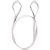 可定制吊装带起重小吊带薄型单层扁带加厚白色双吊耳扣双环尼龙绳 宽5CM*长2M*厚2.8MM