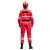品之德  PF-025救援服应急长袖防静电套装消防户外地震水上救援 上衣加裤子 红色 5XL
