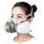 仁聚益6200防毒面具甲醛口罩喷漆专用气体防尘化工农煤矿活性炭面罩 6200七件套整套一只