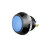 CDOE 12mm金属按钮防水开关彩色焊接式螺丝脚抗爆耐腐蚀 复位球形 锌铝合金焊接脚(蓝色)