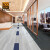 爱柯部落 方块毯办公室拼接地毯 会议客厅满铺防滑地垫装隔音地毯25cm×100cm（4片）白条纹110090