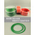 PU绿色圆三角火接聚氨酯粗面/红色光面皮带O型环形工业传动带圆带 粗面绿色7MM/每米价