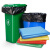 海斯迪克 商用彩色大号垃圾袋 分类袋 加厚塑料平口袋(50个) 60*80cm黄色 HKT-244