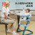 好孩子（gb）婴儿椅宝宝餐桌椅吃饭儿童学习椅多功能HC2001 蓝色【HC2001-U127BB】