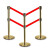 竹特 双层隔离带 伸缩带警戒线排队护栏警戒带 钛金 2米线 一根装（默认发红色带子） 企业定制