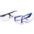 海斯迪克 gnjz-1041 防风沙护目镜防尘眼镜 蓝架白片（1个） 