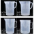 玛仕福 塑料计量杯 透明烧杯 加厚带刻度杯手柄测量杯容量杯带 1000ml