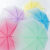 创意半自动折叠伞男女直杆长柄透明晴雨伞学生可爱儿童韩版小清新 磨砂绿 一把伞