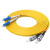 SAMZHE 光纤跳线 LC-FC 单模双芯 黄色 3m G1-LCFC03