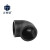 正奇谊 PE管件配件各种规格 PE90°弯头 承插塑件黑色 黑色 L32