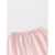 迪士尼（Disney）粉色格子女宝宝套装分体两件套夏装女童外出小公主纯棉婴儿装 粉色千鸟格 A类纯棉 100cm